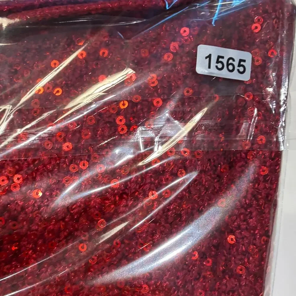 Alice + Olivia Red Sequin Bandage Mini Skirt Sz 0 - Picture 8 of 8